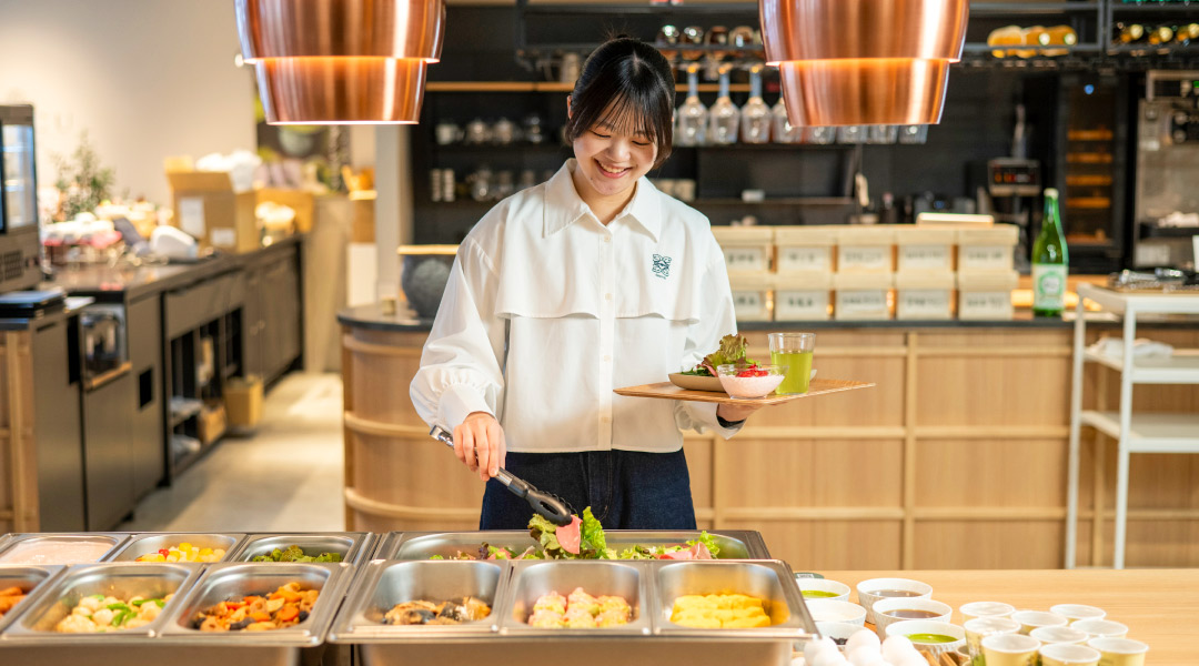 朝食ビュッフェ