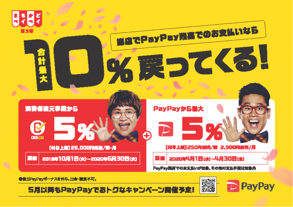 還元キャンペーン！今はpaypayがオススメかも♪